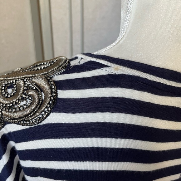 The Kooples Embellished Tee Size 2 Medium - Picture 5 of 8